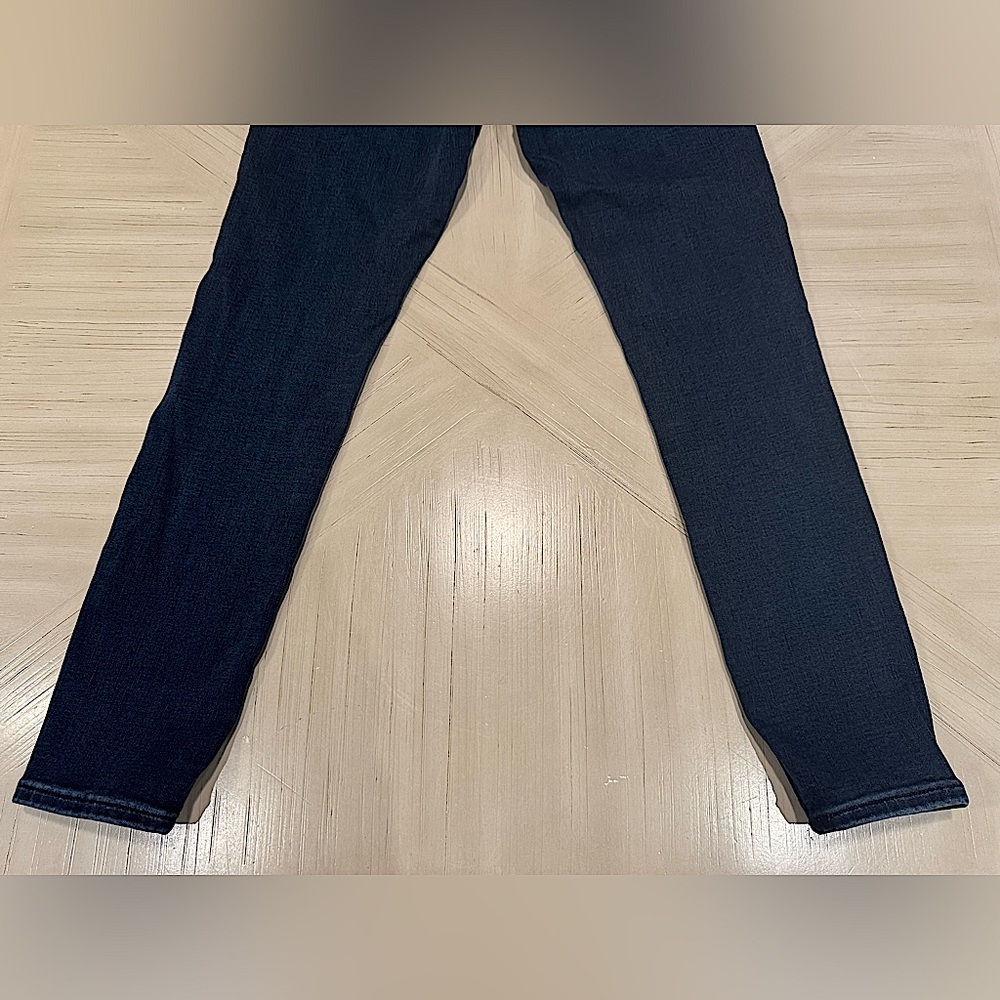 EXPRESS Mid Rise Dark Wash Skinny Jeans – Size 6 Regular - Picture 11 of 16